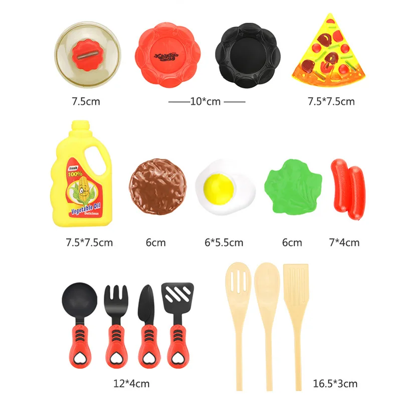 Play Kitchenware Kit for Kids Kitchen Cooking Set Roleplay Toddler Playhouse Game M09