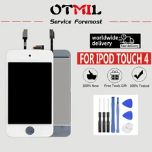 OTMIL для Apple iPod Touch4 4th lcd кодирующий преобразователь сенсорного экрана в сборе+ Бесплатные инструменты+ клей для iPod Touch 4 дисплей