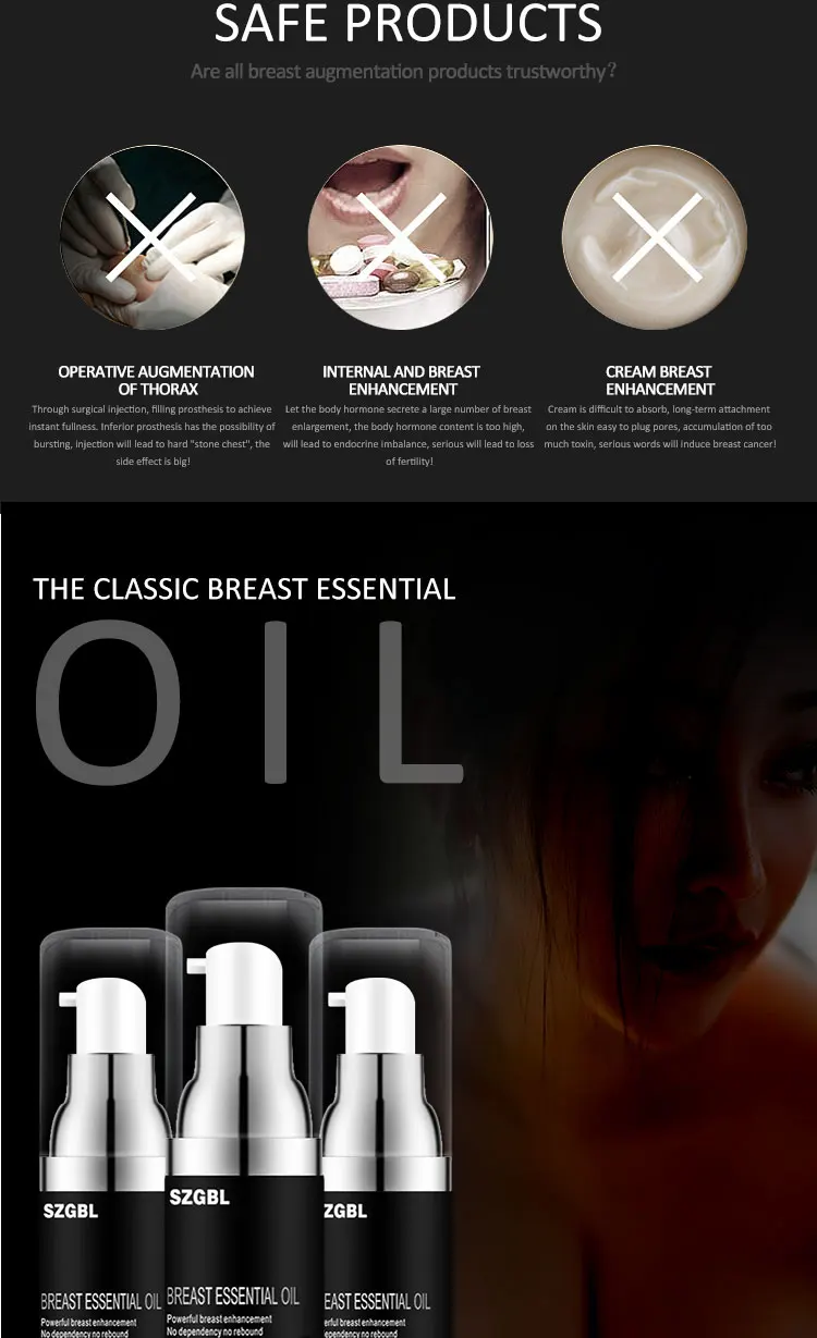 Best Up Size Bust Care Breast Enhancement Cream Breast Enlargement Promote Female Hormones Breast Lift Firming Massage oil
