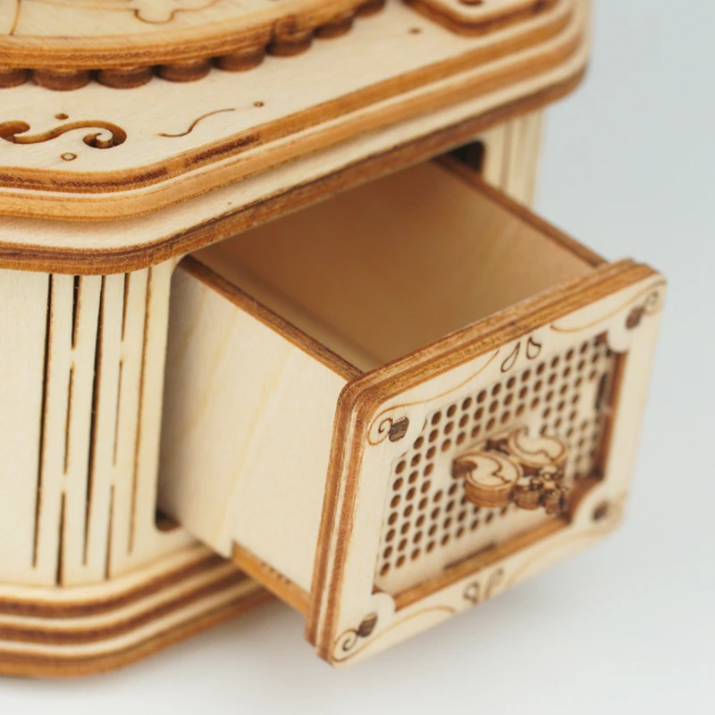 Robotime Новое прибытие DIY 3D деревянная модель граммофона Строительный набор игрушка подарок для детей друг