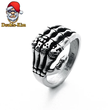 

Restore The Hand of God Ring Titanium Stainless Steel Material Hip-Hop RAP Street Culture Fashion Man Jewelry Exquisite Gift