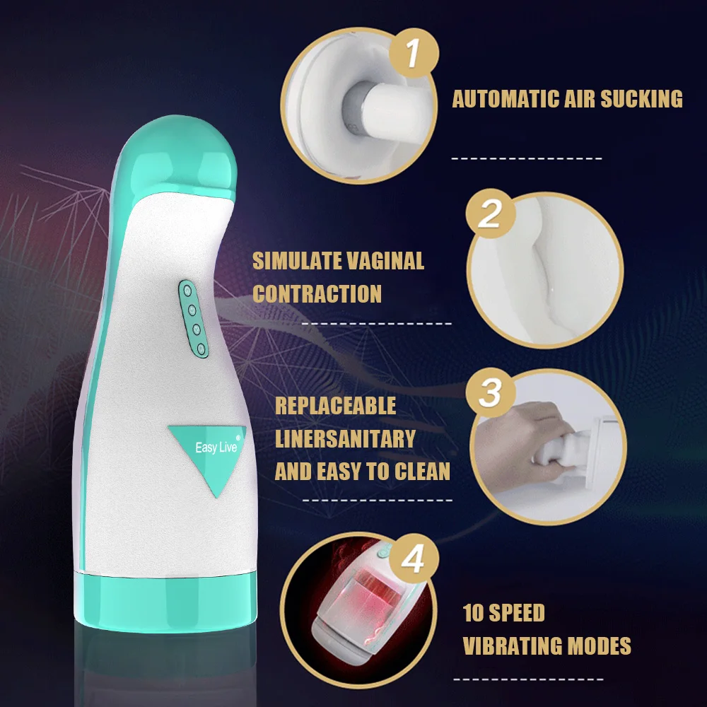 Sucking Male Masturbator With Powerful Vibration And Suction_voghion.com
