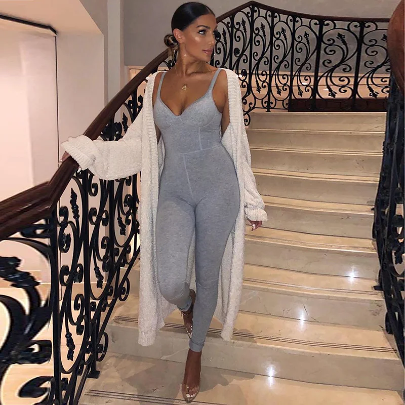 Instunning Fitness Sporty Rompers Women Jumpsuit Patchwork Spaghetti Strap Sexy Casual Workout Sleeveless Summer Bodysuit 2020