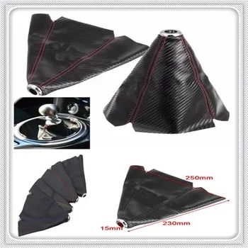 

Fiber Leather Gear Knob Automatic Shifter Boot Cover for Toyota Yaris Tundra Tacoma RAV4 Corolla Aygo Avalon Auris