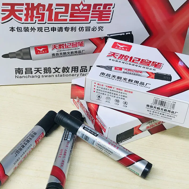 Permanent Marker Pen Permanent Marker Markers Pen Permanent Markers Marker Pens 8pcs/box Big Head Mark Pen Capable Not Fade Oily Waterproof for Logistics Work