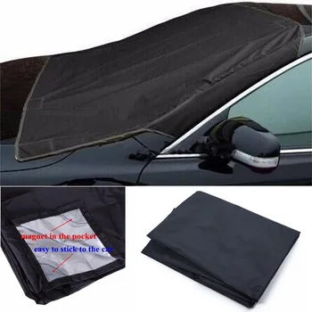 

1pc Car Magnet Windshield Cover Sun Shield Snow Frost Freeze Protector 215*125cm Terylene Auto Accessories