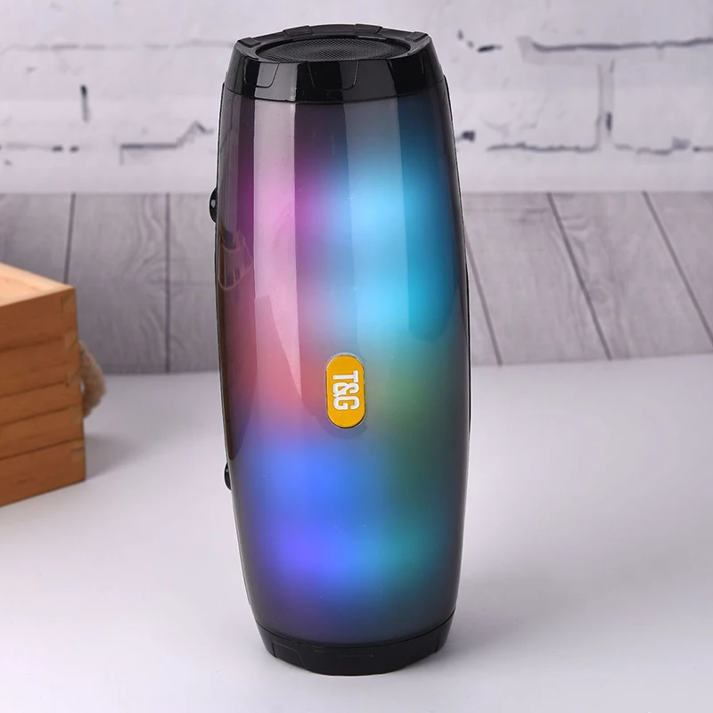 IPX5 светодиодный Bluetooth портативный динамик громче громкость кристально чистый стерео звук бас беспроводной Bluetooth динамик s с микрофоном