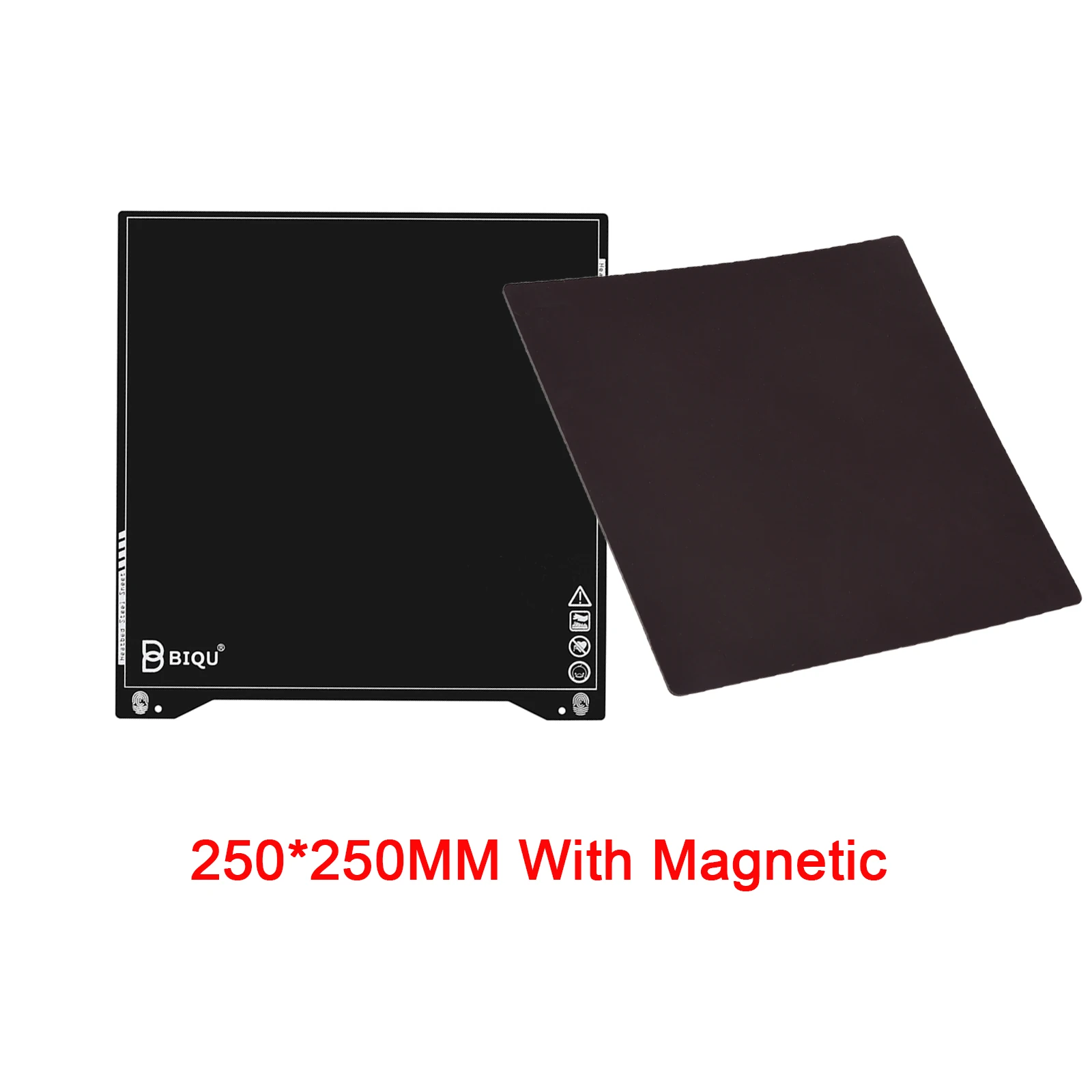Super da Chapa de Aço da Mola de Biqu Placa de Aço Mega da Impressora Pei para as Peças 3d de Ender3 Plataforma Heatbed i3 Sss 310*310 235*235 - Imagem 6