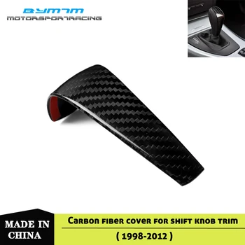 

Real carbon fiber Shift Knob Trim cover For BMW E87 E88 E82 E90 E91 E92 E93