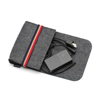 

1PC Home Storage Organization Key Coin Package Mini Felt Pouch Earphone TF Card Power Bank Data Cable Travel Organizer