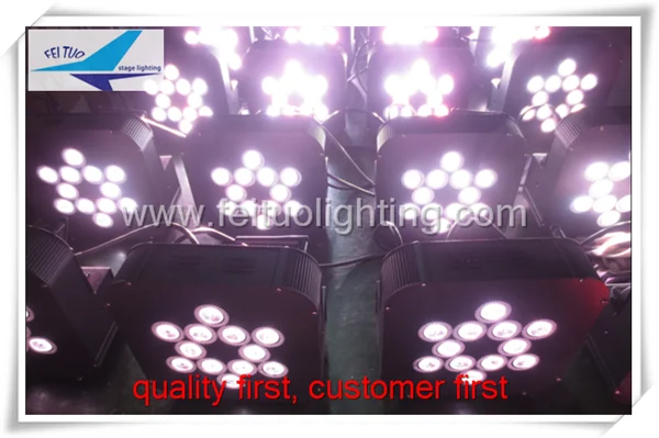 8 шт./лот+ flycase светодиодная плоская лампа светодиодная подсветка RGBWA 12x15 Вт par light Беспроводная батарея Стандартный тонкий прожектор со звуком, активный для сценического освещения