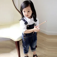 Большие PP детские колготки, джинсовые штаны на лямках для девочек, детские джинсы для маленьких девочек, комбинезон для мальчиков и девочек, джинсы на лямках