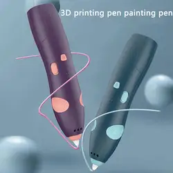 Stylo 3D avec chargeur USB, recharge, Filament, 1.75mm, pour impression, bricolage, crayon de dessin, cadeau éducatif d'anniversaire pour enfants et adolescents 
