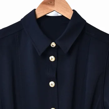 

2020 Spring Summer Women Mini Dress Ladies Turndown Slim Fit Simple Ladies Short Dresses Casual With Sashes