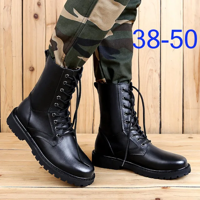 US $26.64 REETENE Men Boots Fashion Men Winter Shoes Genuine Leather Super Warm Winter Sneakers Male Fur Plus