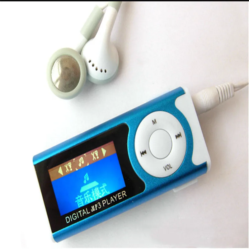 Мини USB Клип ЖК-экран MP3-плеер медиаплеер Поддержка 16 Гб Externa Micro SD