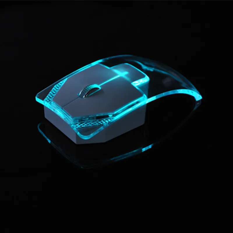 wired computer mouse Transparent Colorful Glowing Mouse 2.4G Wireless Ergonomics Optical Mouse Computer Gaming Mouse Silent Mouse for Laptop Pc best pc gaming mouse Mice