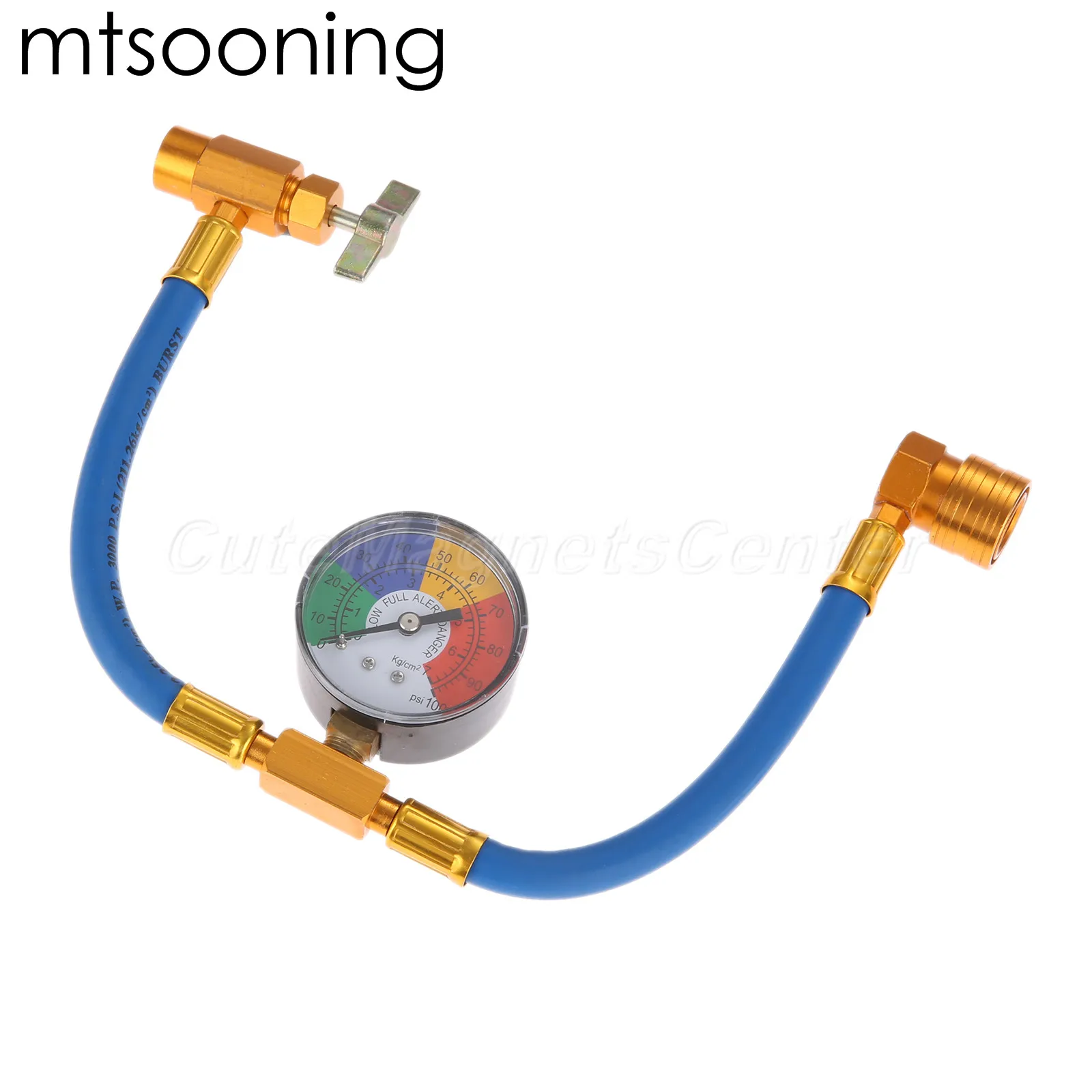 Mtsooning R134a перезарядки измерительный шланг измерительный Адаптер A/C для замены фреона трубы для самостоятельного уплотнение для клапана банок