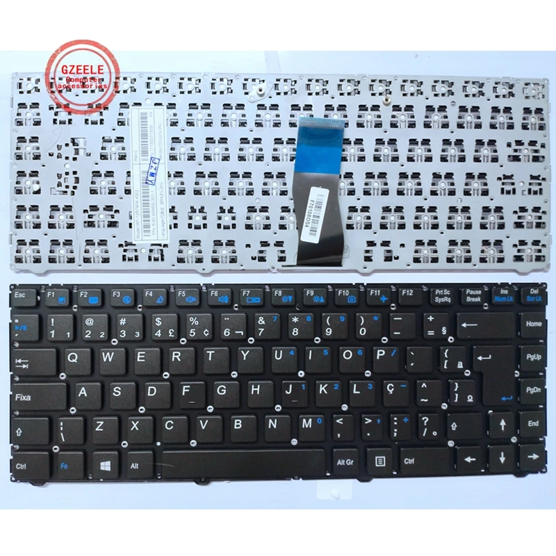 Laptop Keyboard for CLEVO MP-12R76E0-430 6-80-W5470-160-1 Spain SP with Black Frame Laptop Keyboard for CLEVO MP-12R76E0-430 6-80-W5470-160-1 Spain SP with Black Frame