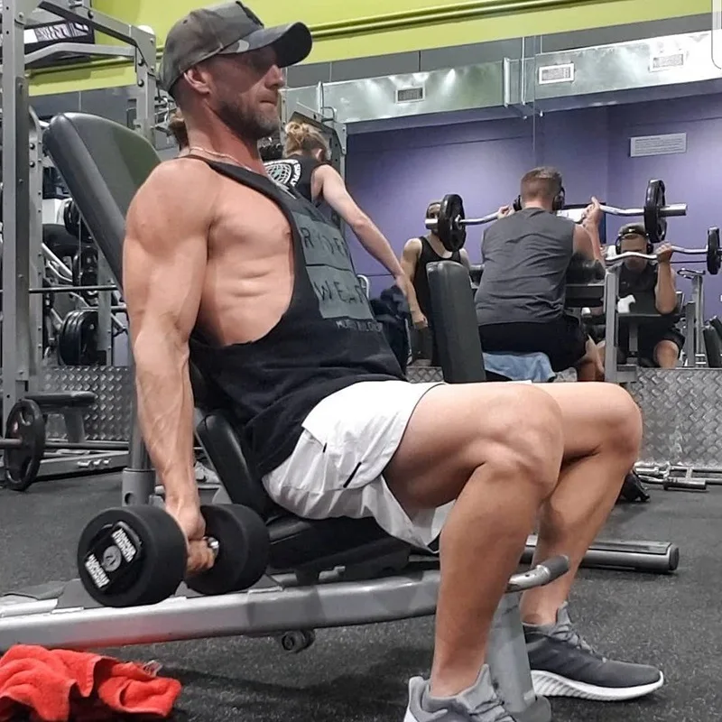 90% OFF Men Fitness Bodybuilding Shorts Man Summer Gyms Workout Male Breathable Mesh Quick Dry Sportswear Jogger Beach Short Pants PD003