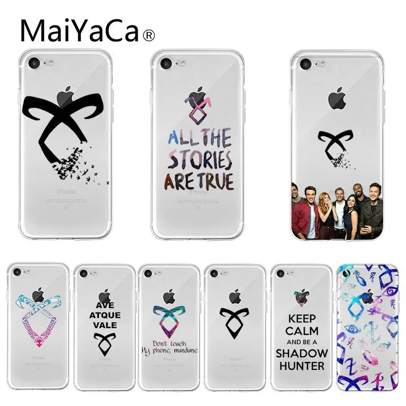 MaiYaCa shadowhunts милые аксессуары для телефонов Чехол для iPhone X XS MAX 6 6S 7 7plus 8 8Plus 5 5S XR 11 pro max