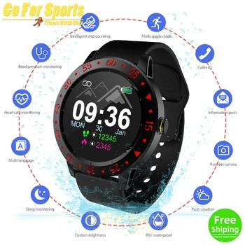 

New SDW01 IP67 full rough screen touch smart watch long standby waterproof Weather Display Pedometer sport smartwatch man woman