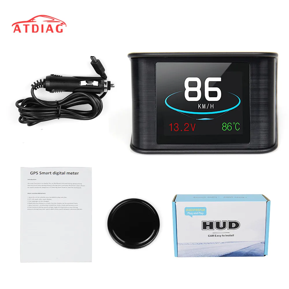 Автомобильный бортовой компьютер Автомобильный цифровой gps OBD для вождения компьютера дисплей Спидометр температура охлаждающей жидкости