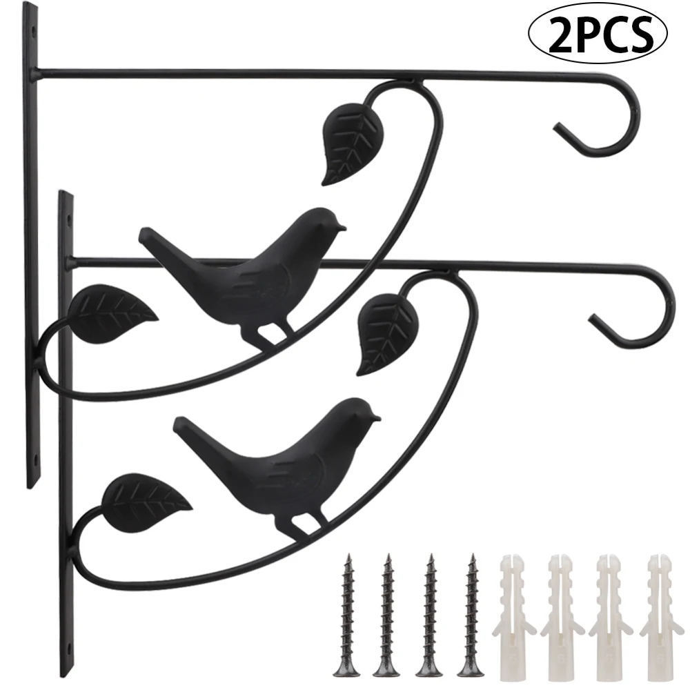 2019 Plant Bracket Iron Wall Mount Lanterns Hangers Hanging Bird