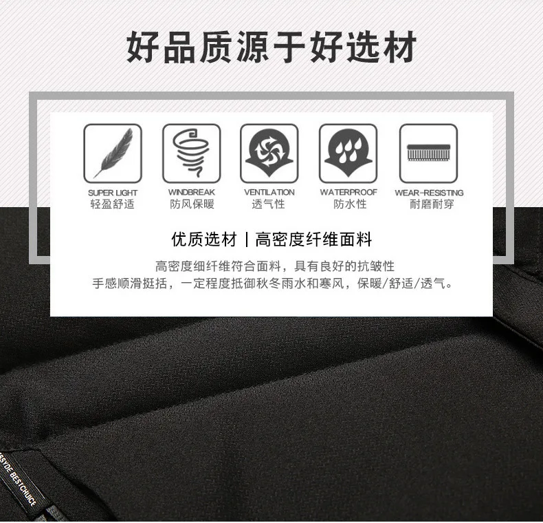 Autumn& Winter New Style Men's Casual Cotton Jacket Men Mid-length Fashion Slim Fit Warm Cotton-padded Clothes Factory