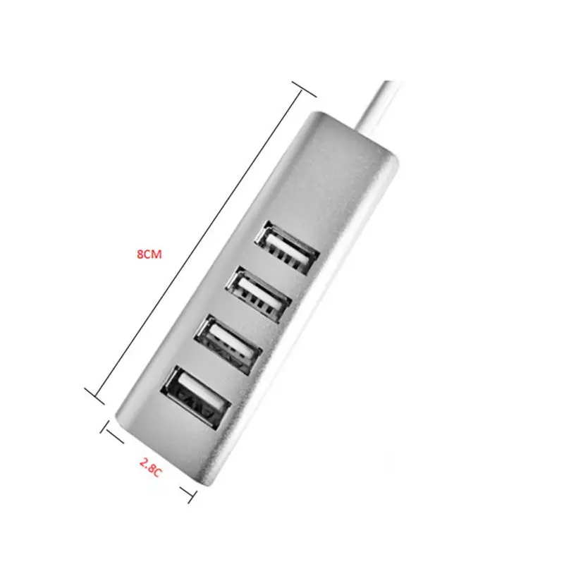 4-Порты и разъёмы USB 2,0 концентратор, ультра-тонкий данных usb-хаб для Windows XP/VISTA/Windows 7/MAC OS 9.X/ 10.X/Linux