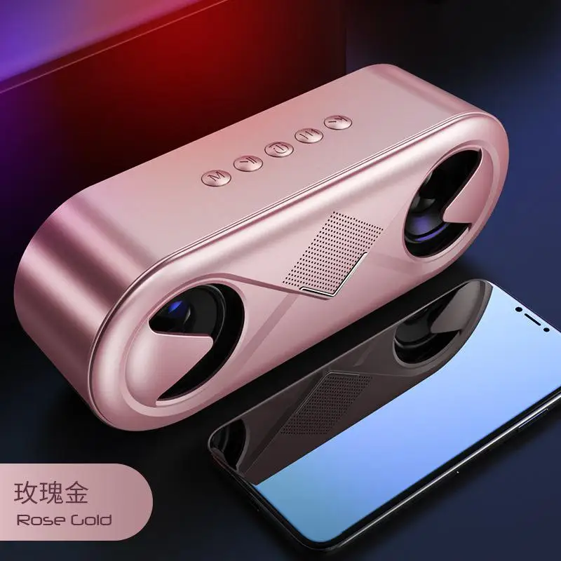 TWISTER. CK Bluetooth динамик 6D стерео звук портативный 10 Вт беспроводной громкий динамик сабвуферный динамик для использования на улице стерео звук - Цвет: Pink