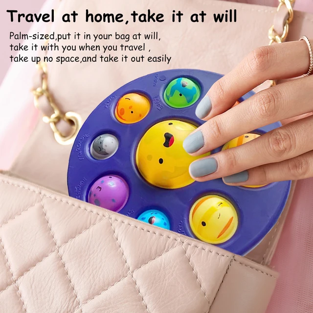 Eight Planets Simple Dimple Fidget Sensory Toy Fingertip Planet Simulation Squeeze Stress Relief Antistress Board Fidget Toy 5