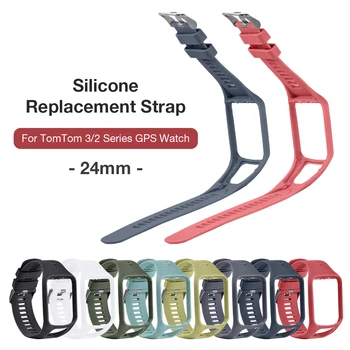 

New Replacement Silicone Band Strap for Tom Runner 2/3 Spark/3 Sport GPS Watch TPE Hard PC Holder Waterproof Watch Accessories