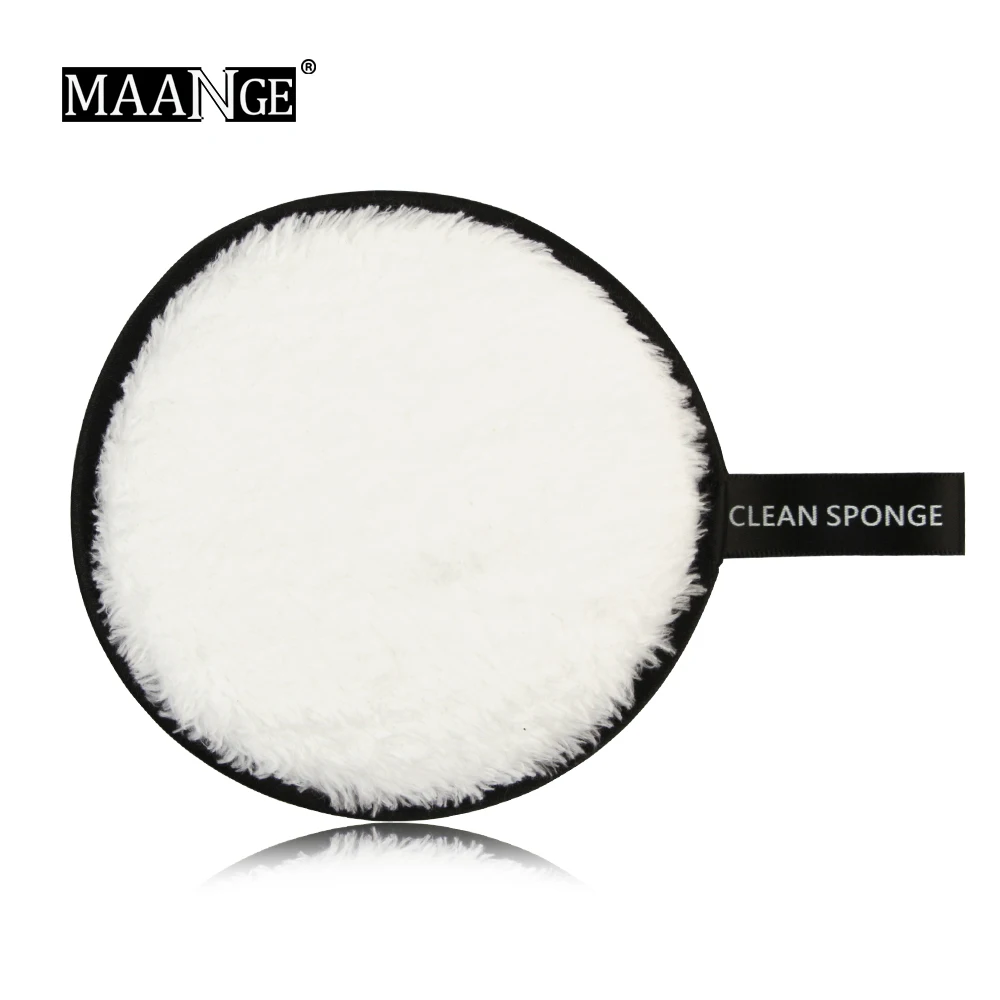 White 1/3 шт губка для удаления макияжа, для мытья, хлопок, многоразовые, влажная губка, спонж для лица, мягкий натуральный очиститель, инструменты, Новинка - Color: White