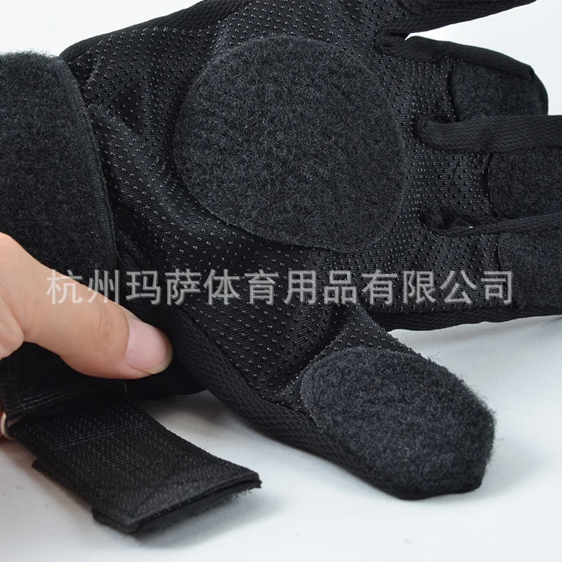 Нескользящие расширенные Длинные Бордовые перчатки износостойкие перчатки Защитная одежда перчатки для скейтборда Ms719