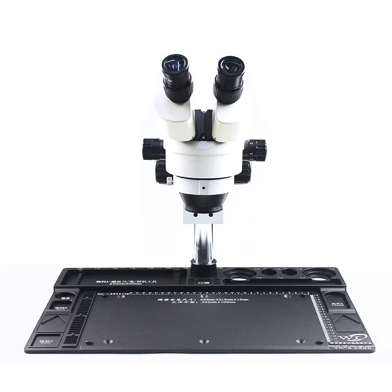 US $64.99 WL Aluminum Alloy Microscope Base High Heat Resistance Maintenance Tools Organizer Desk Mat Phone PCB Repair Stand Platform