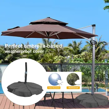 

Sun Shield Round Camping Umbrella Base Cover Garden Anti Dust Outdoor Patio Sunshade Weatherproof Parasol Accessory Bracket