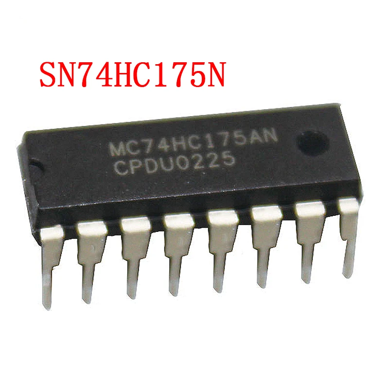 10 шт. SN74HC175N DIP16 74HC175 DIP-16 SN74HC175 74HC175N DIP новый оригинальный | Электронные компоненты и