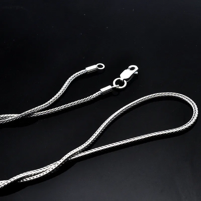 V. YA, 2,8 мм, тайская Серебряная Мужская цепочка, 925 пробы, серебряная цепочка в виде змеи для мужчин, хорошее ювелирное изделие, 45 см, 50 см, 55 см, 60 см