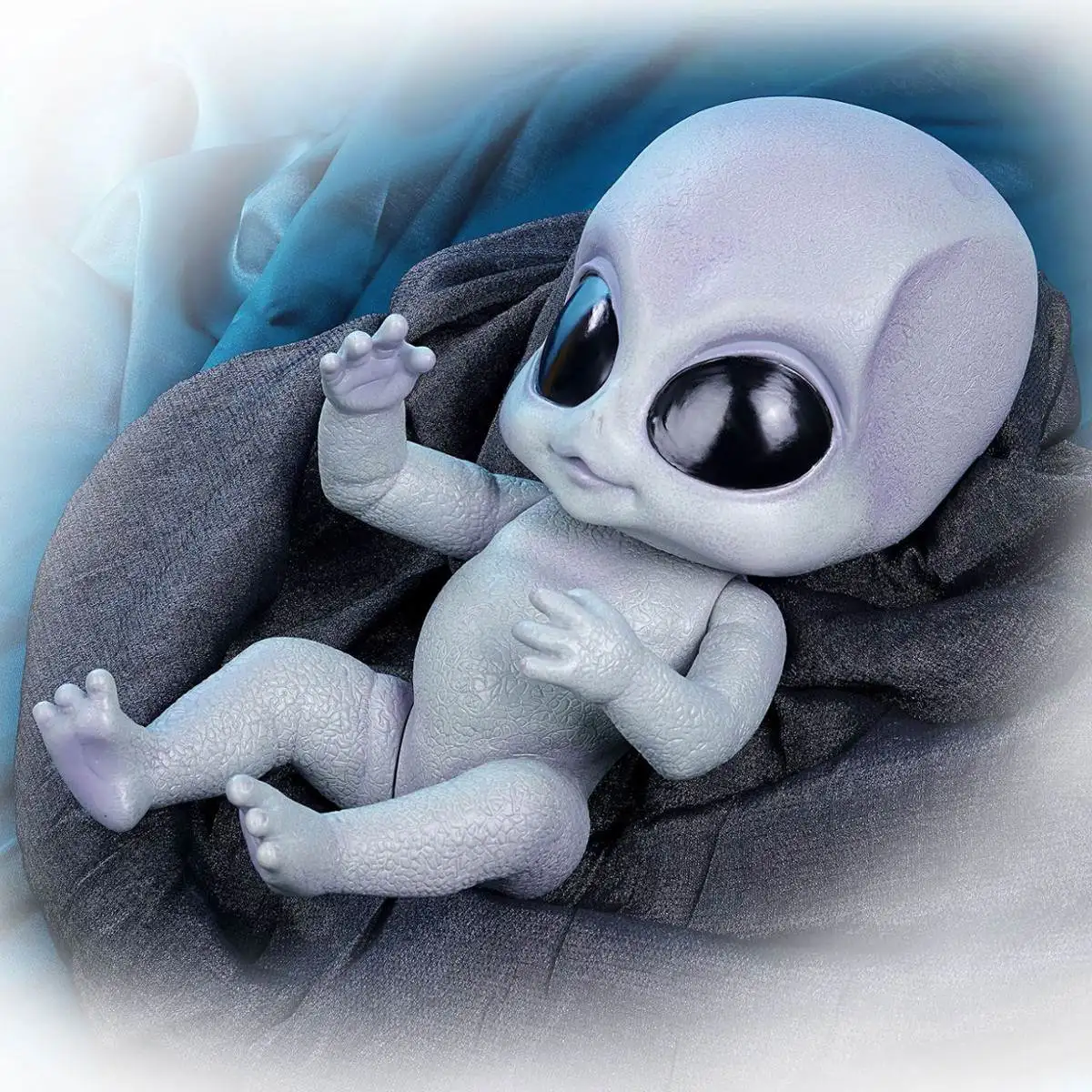 

14 Inch Realistic Reborn Baby Alien Doll Hand-detailed Painting Full Body Silicone Vinyl Dolls Toy Collectible Baby