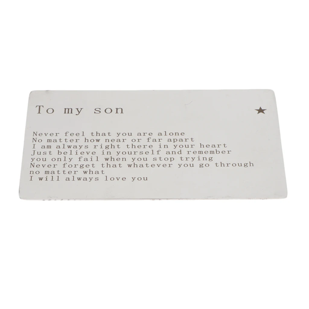 Personalised Photo Wallet Card Metal Cards Insert for Wallet Purse Unisex Gifts