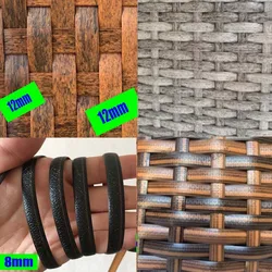 Rotin plat synthétique rétro dégradé 500g, artisanat bricolage rouleau tissage tricot réparation meubles canapé Table chaise panier décor 