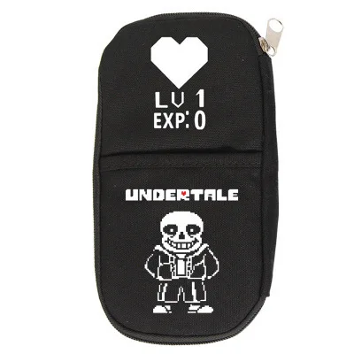 Undertale Косплэй Холст Карандаш чехол на молнии, с символикой человека-косметическое канцелярских принадлежностей мешок подарка - Цвет: 7