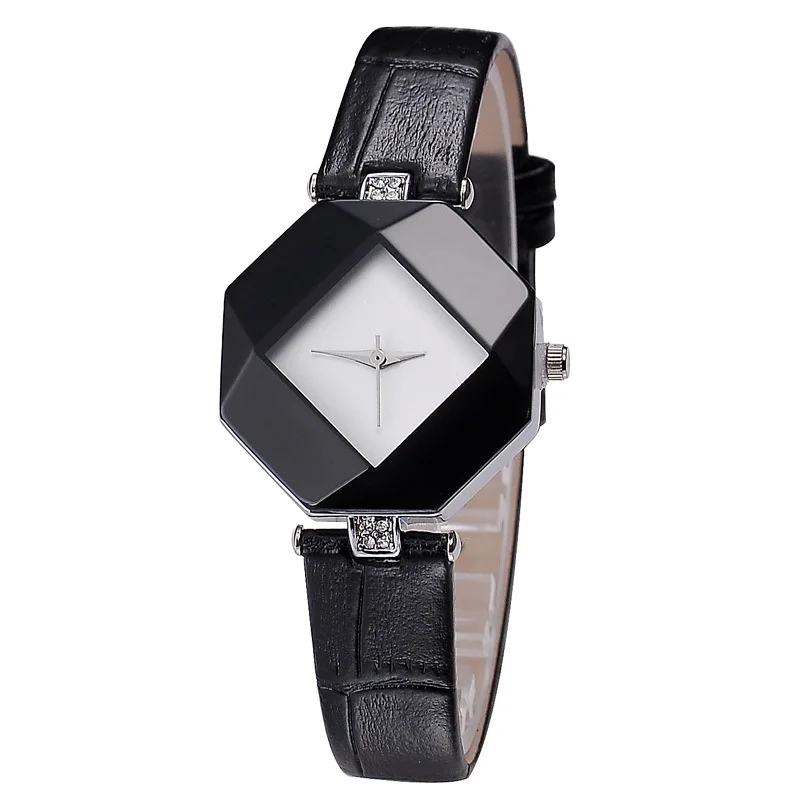 

Genuine Product KEZZI Korean-style Fashion Diamond Shape Ladies' Watch Simple Leather Belt Waterproof Quartz Watch