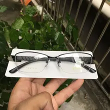 Женские Корректирующие очки при близорукости оправа половина оправы из титана черный/розовый