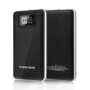 

20000mAh Backup Battery Portable Phone Charger Intelligent Mobile LCD Digital Display LED Lights 2.1A/1A Dual USB Power Bank