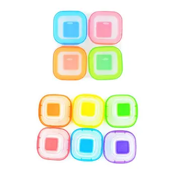 

6Pc Baby Plastic Portable Portion, store, freeze, heat and serve Food Containers Mini Weaning Freezing Case Storage Box