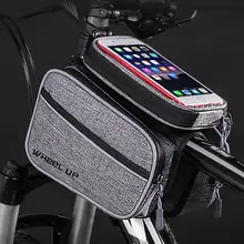 Велосипедная сумка для велосипеда, сумка для мобильного телефона, передняя рама, верхняя труба, велосипедная сумка, большая емкость, водонепроницаемая сумка
