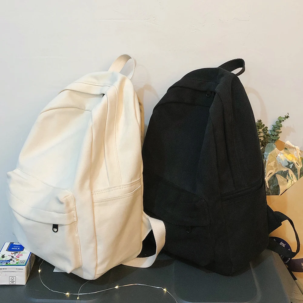 Kawaii Simple Korea Style Canvas Harajuku Backpack
