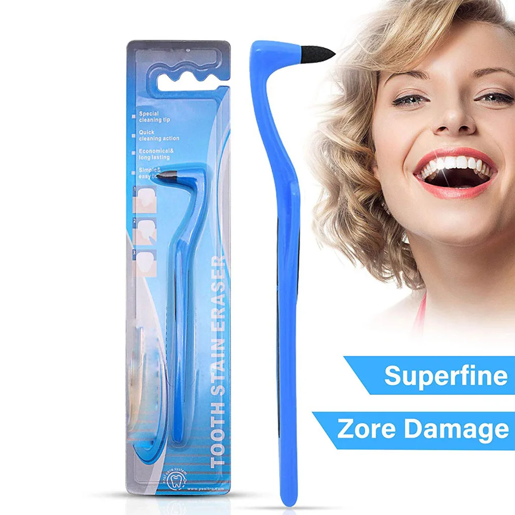 

Teeth Stain Remover Dental Plaque Eraser Dentary Stains Scraper Removing Whitening Polishing Tool #a